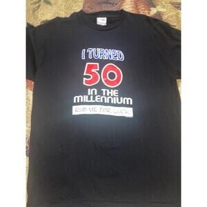 Vintage graphic tee “turning 50”